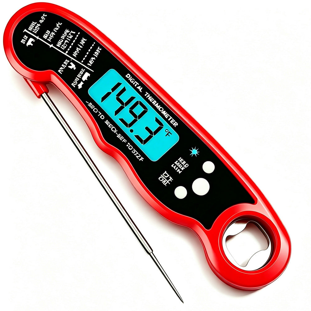 Digital Food Thermometer with Foldable Probe