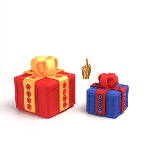 3D Printed Annoying Surprise Gift Box with Bow product image 3
