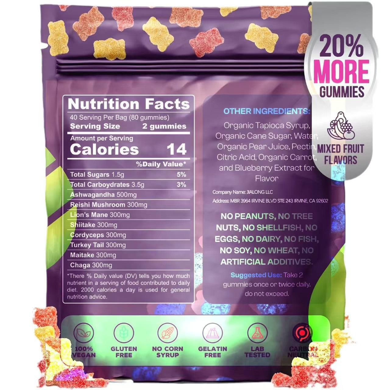 Probiotic Mushroom Gummy Candy