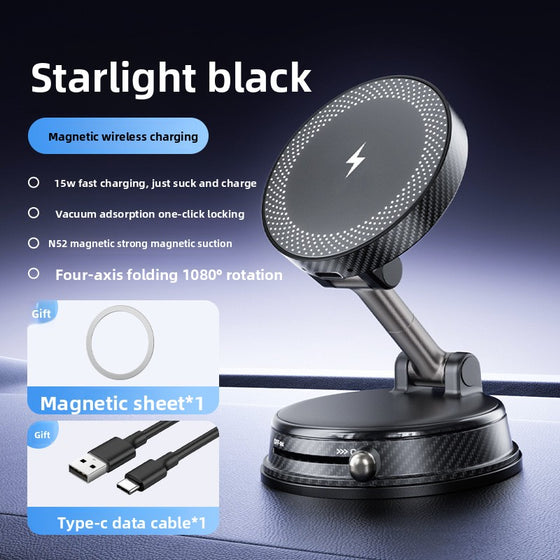 Rotating Magnetic Car Phone Holder With Wireless Charging product image 3