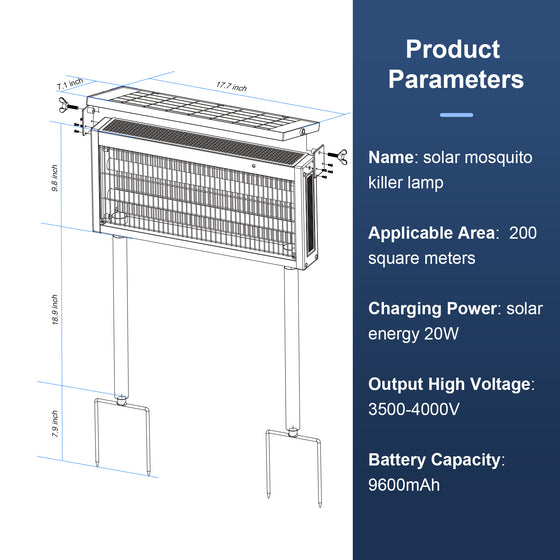 Solar Powered Outdoor Mosquito Killer Lamp Pest & Animal Control product image 6
