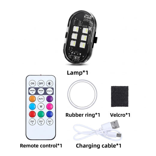 Wireless remote-control airplane lights