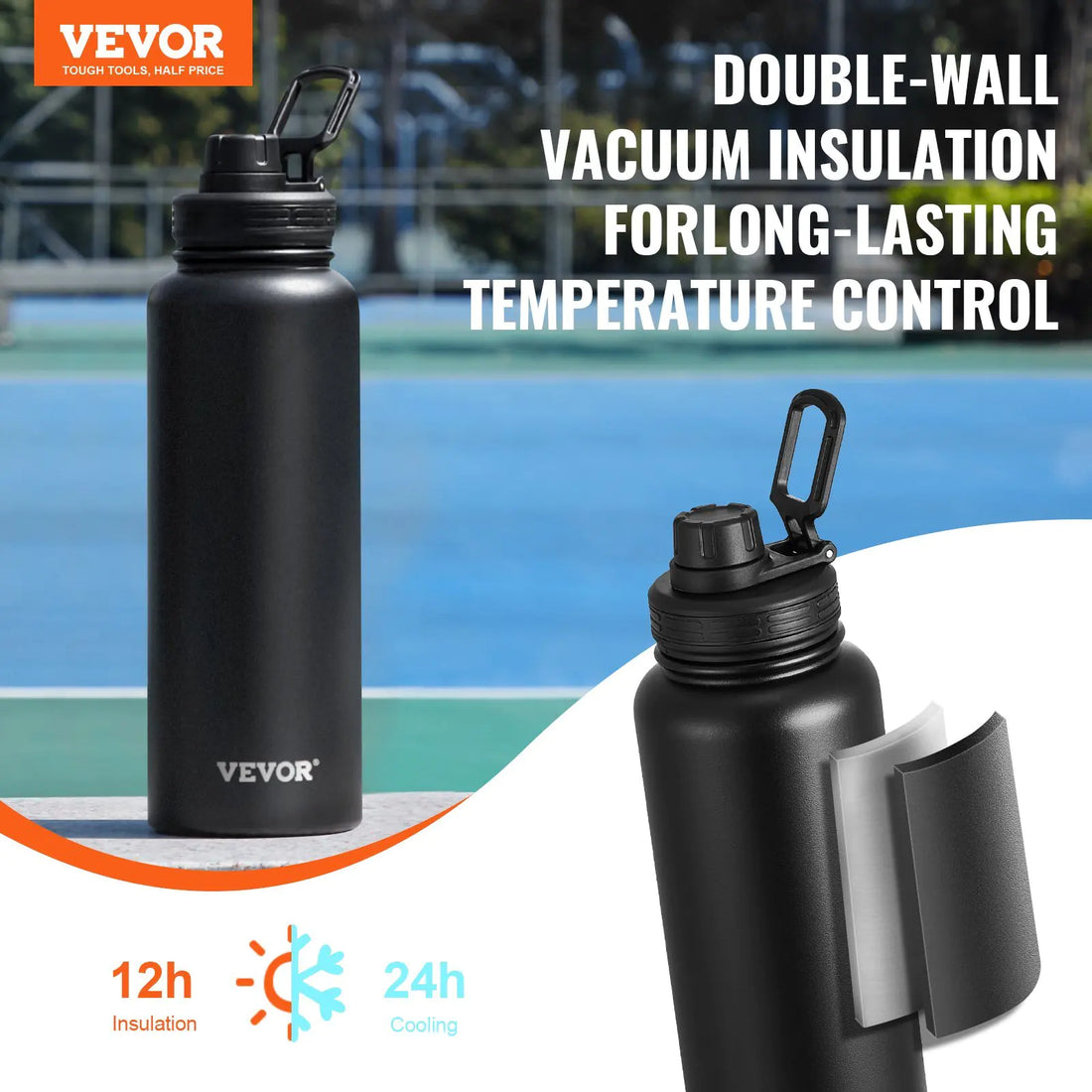 40oz Insulated Stainless Steel Water Bottle