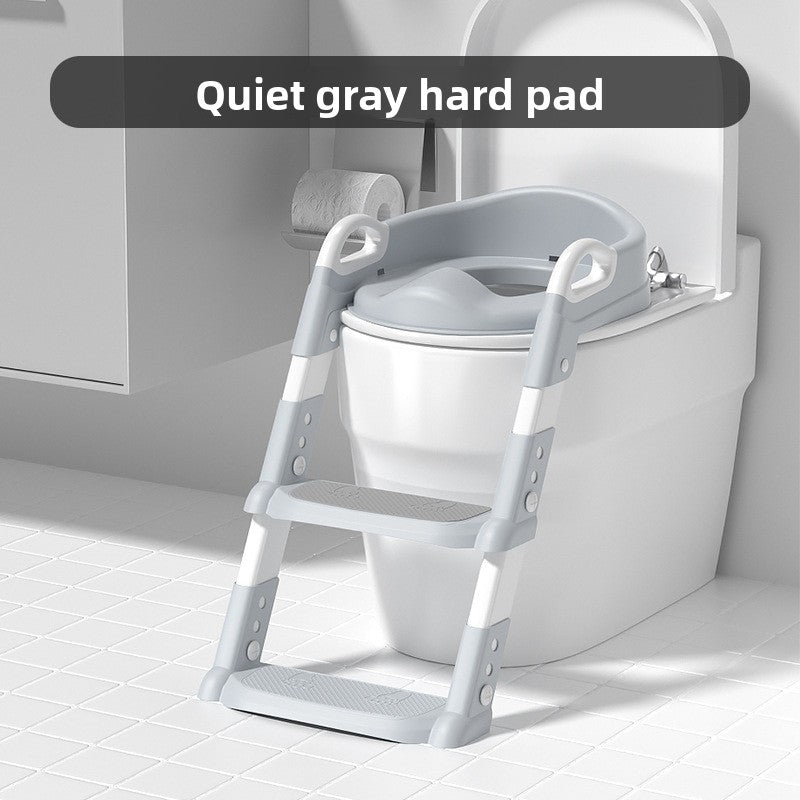 Foldable children's soft seat cushion toilet step