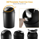 Bathroom accessories set in black color option