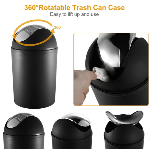 Bathroom accessories set in black color option