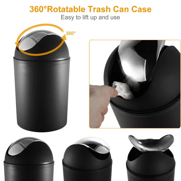 Bathroom accessories set in black color option