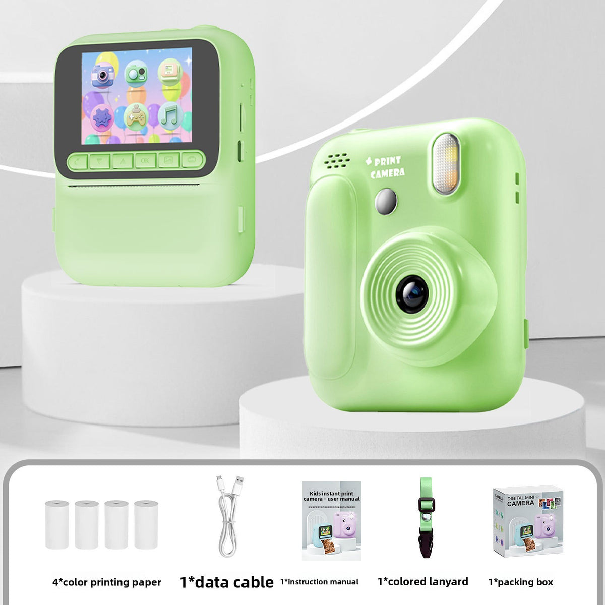 Color Polaroid instant printing camera