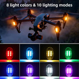 Wireless remote-control airplane lights