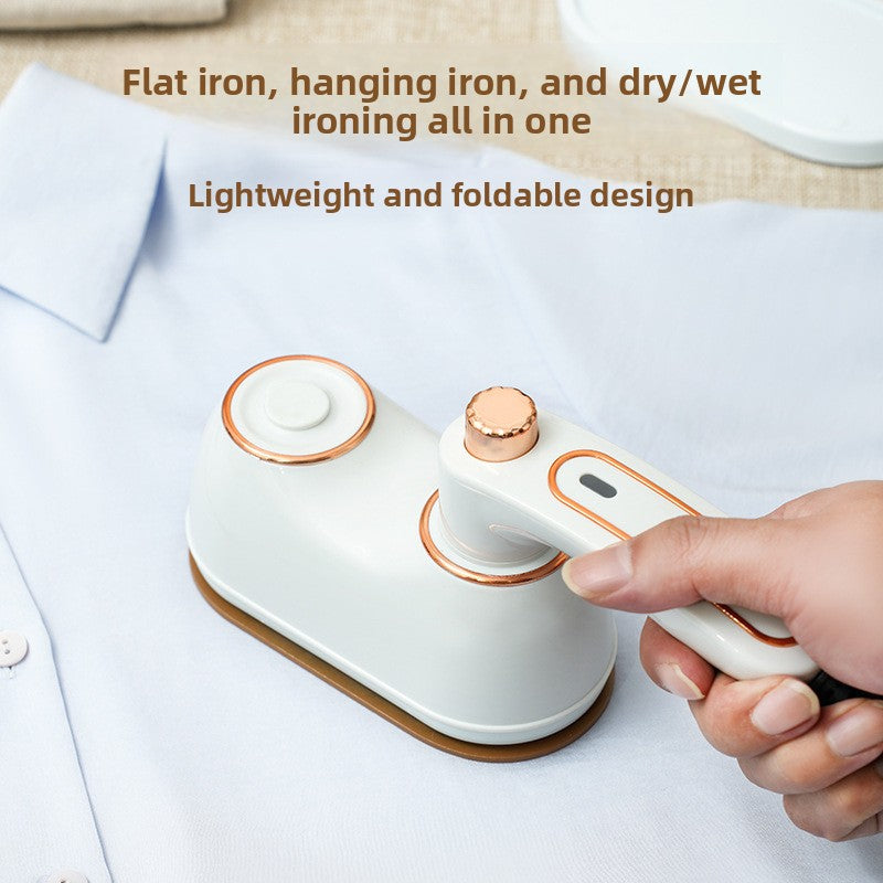 Foldable mini handheld garment steamer and iron, photo 2