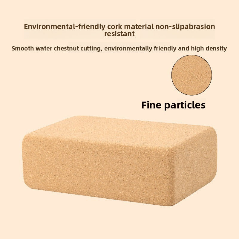Customizable Natural Cork Yoga Block High-Density Non-Shedding
