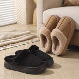 Plush Fur-Lined House Slippers