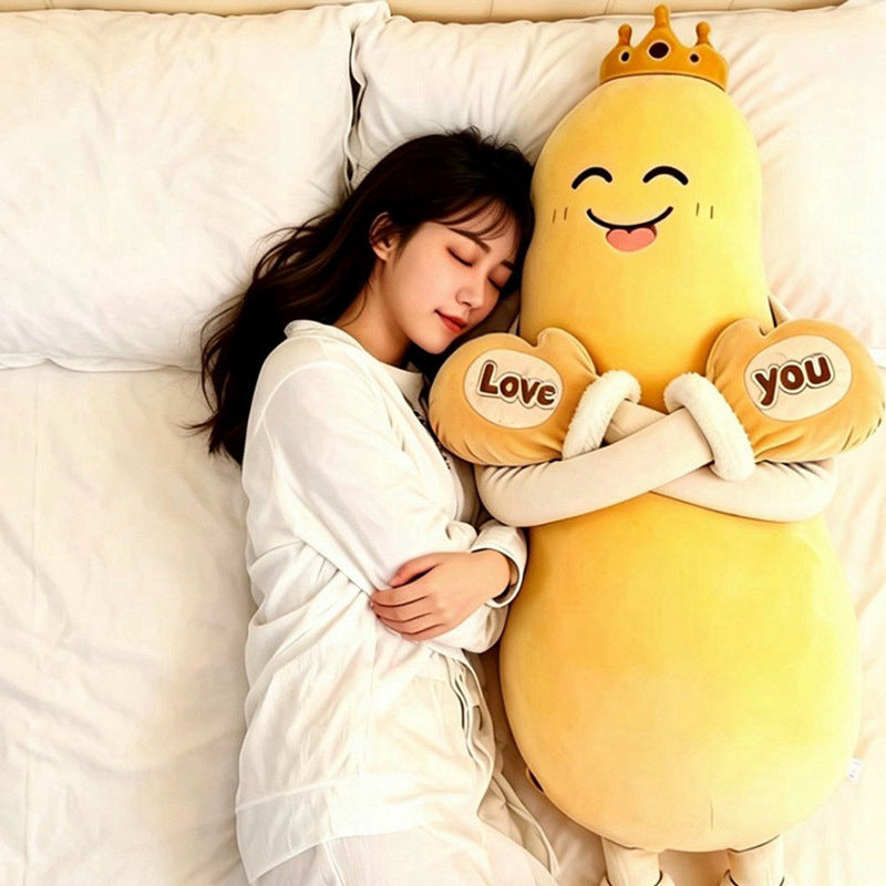 Cartoon Plush Sleep Pillow with Patting Function