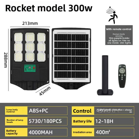 Solar Powered LED Street Light with Motion Sensor Garden & Outdoor product image 6