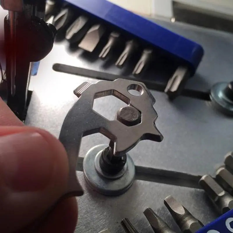EDC Keychain Multi-Tool stainless steel