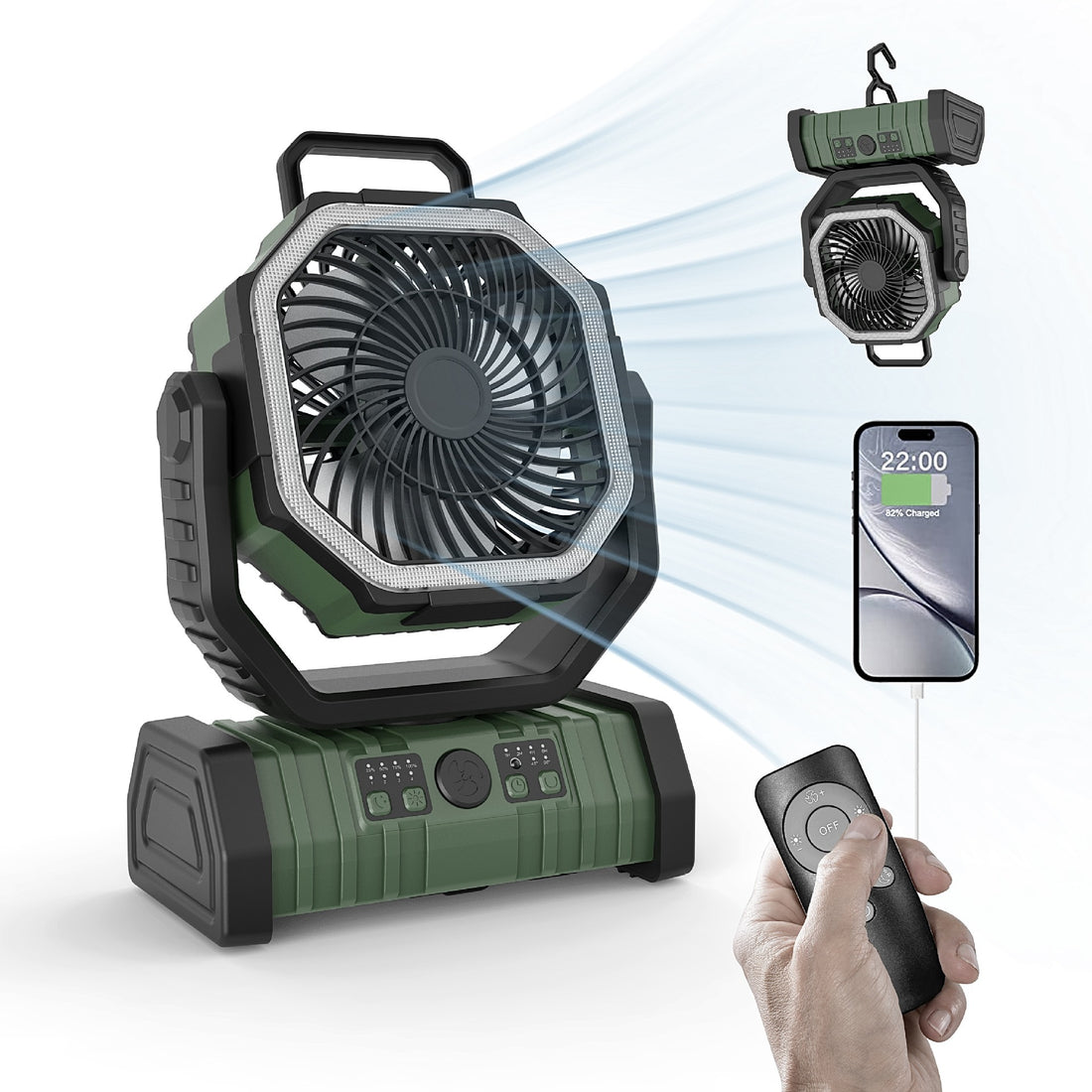 Portable Rechargeable Magnetic Water Mist Fan