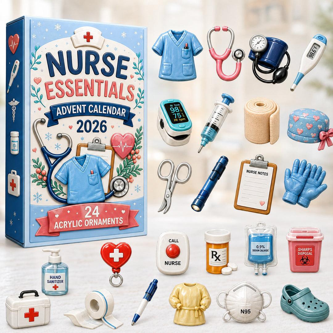 Career Series Acrylic Advent Calendar Blind Box Christmas Countdown Decoration DIY Early Education Toy