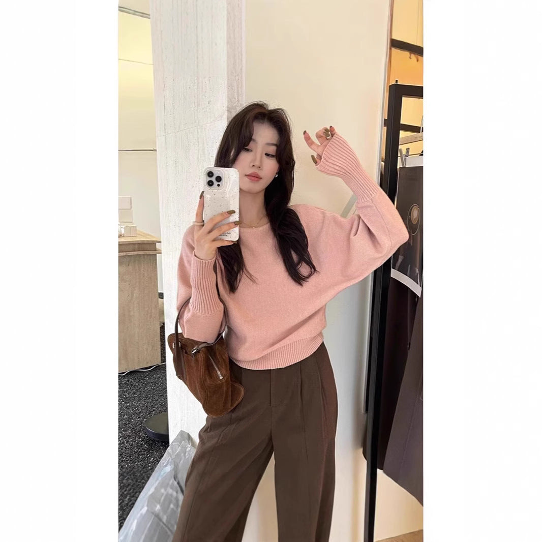 Off-Shoulder Knit Sweater for Women