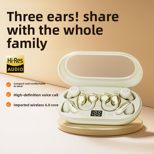 Tri-Functional Bluetooth Earbuds with Transparent Charging Case