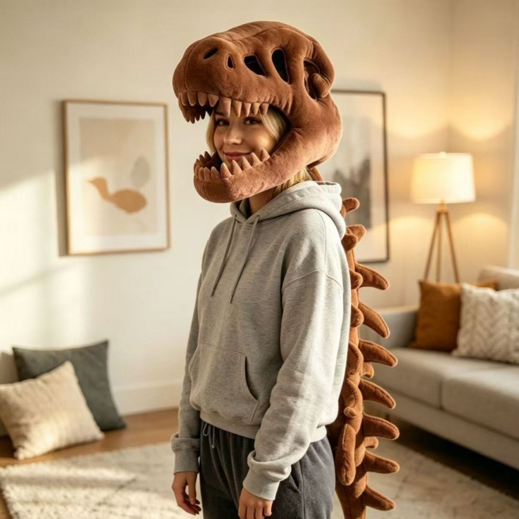 Dinosaur Head Mask Skeleton