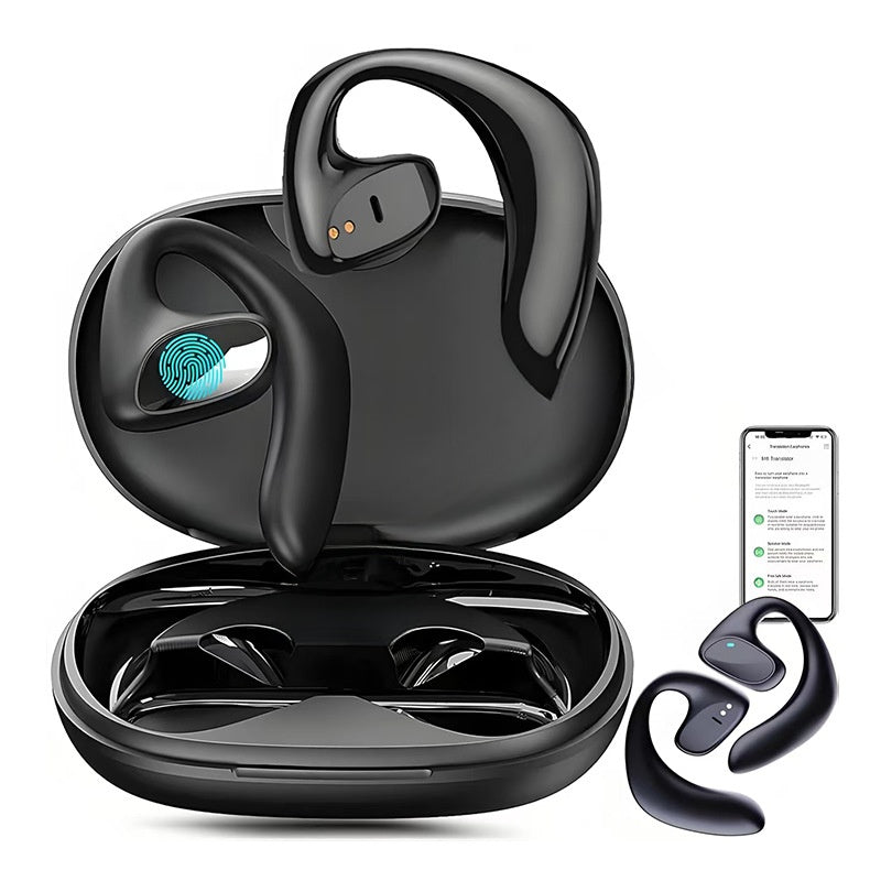 Wireless Bluetooth Earphones with AI Translation and Noise Cancellation