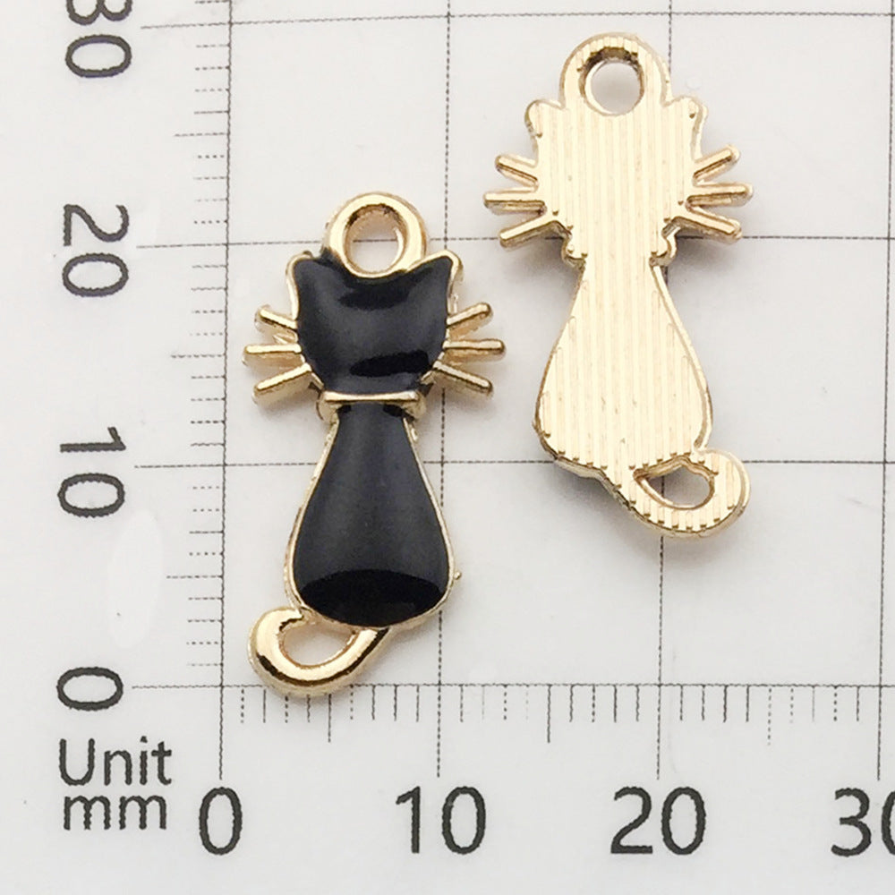 Halloween Alloy Dripping Oil Pendants for DIY Jewelry