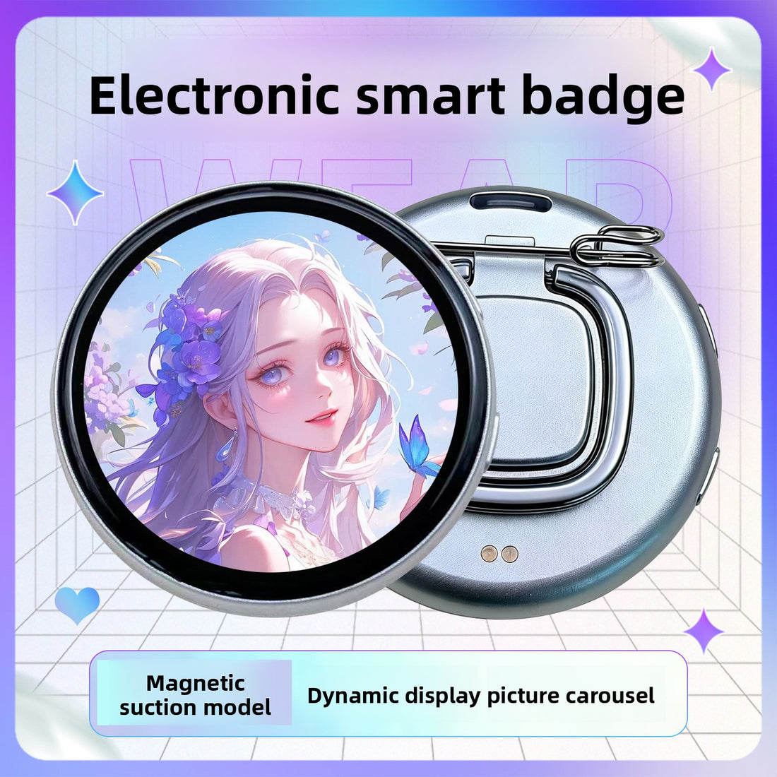Anime-Themed Magnetic Electronic Badges Smart Electronic Badges product image 6
