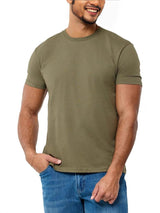 Mens Round Neck Short Sleeve T-Shirt