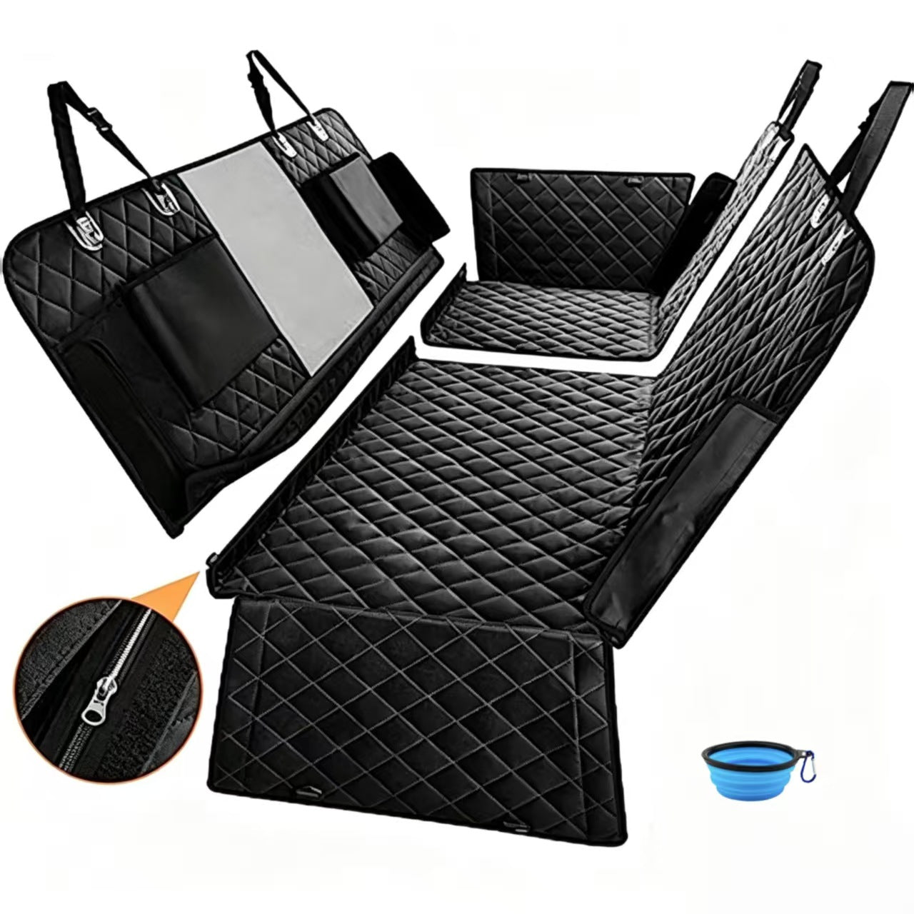 Pet car front and rear row multifunctional pet mat