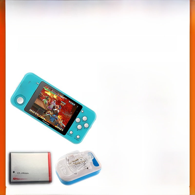 Portable game console in landscape mode
