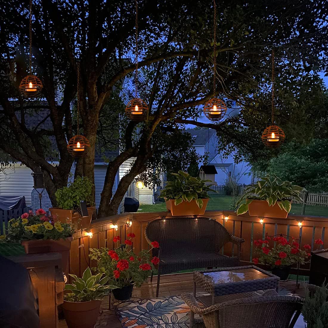 Solar Ball Candle Lantern Outdoor Decorative Light