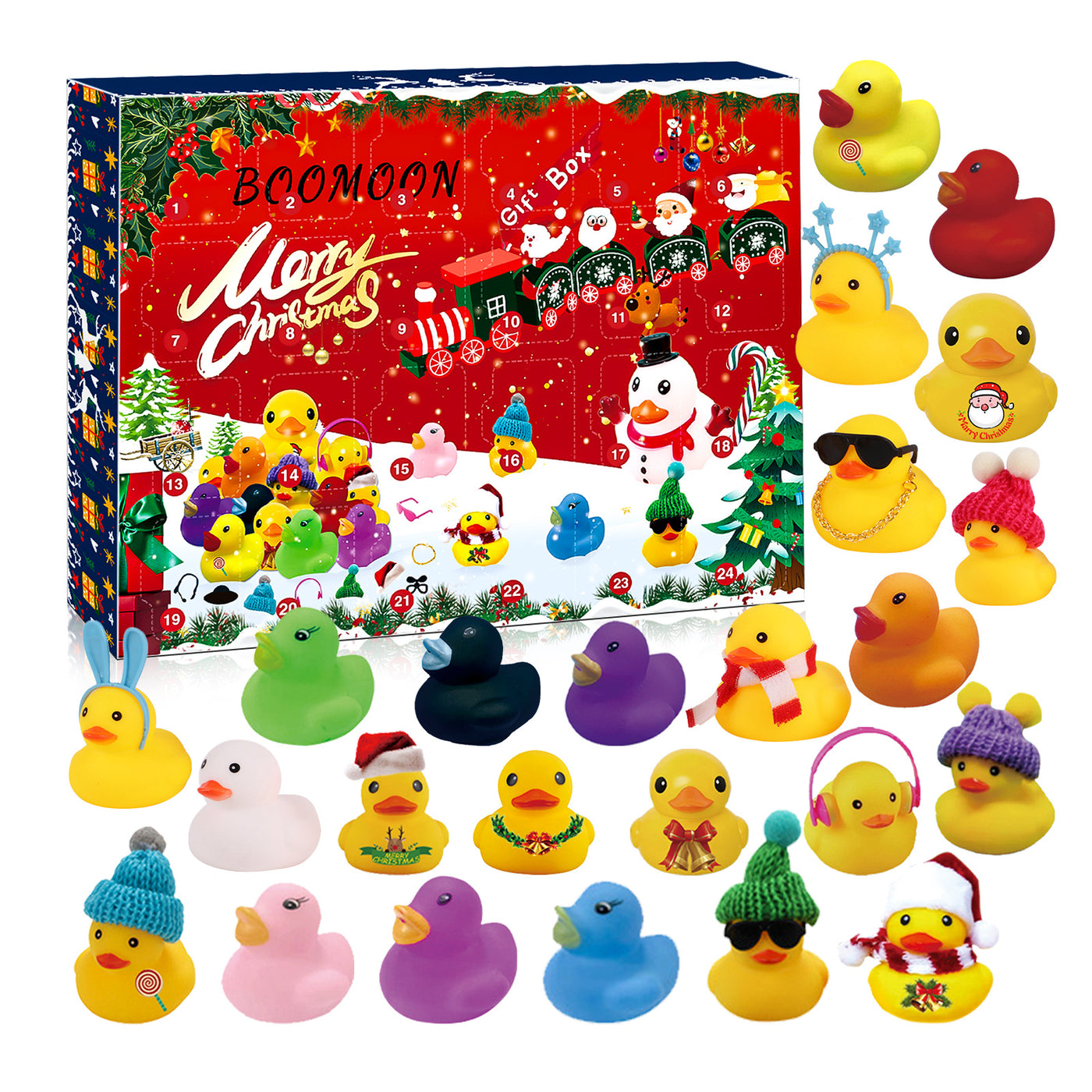 Christmas Rubber Duck Toy Advent Calendar