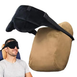 Neck Pillow Soft Travel Airplane Pillow Neck Cushion Head Straps Car Head Straps Comfy Head Travel Pillow with Eyeshade