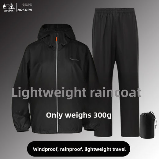 Ultra-Thin Waterproof Raincoat Set with Full Body Protection