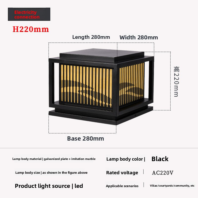 Solar Powered Outdoor Column Light