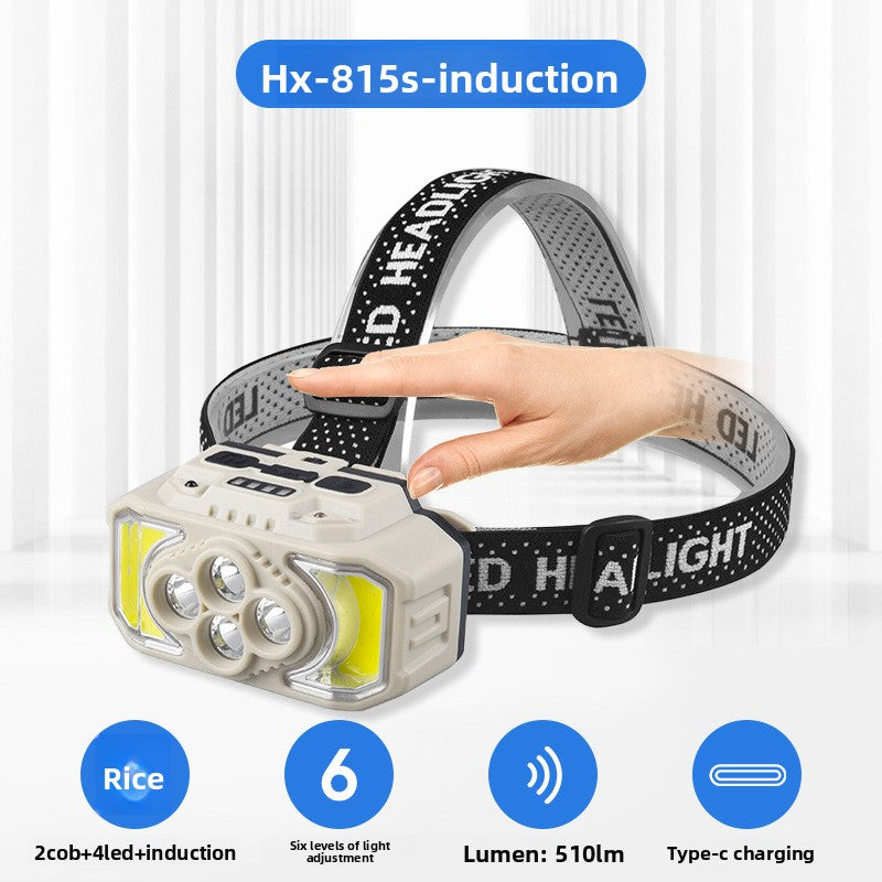 Rechargeable LED Head Light Waterproof Hands-Free Lamp