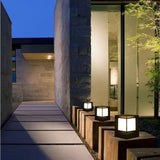Modern Solar Column Head Lamp