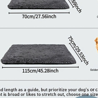 Self-heating and warming cat mat