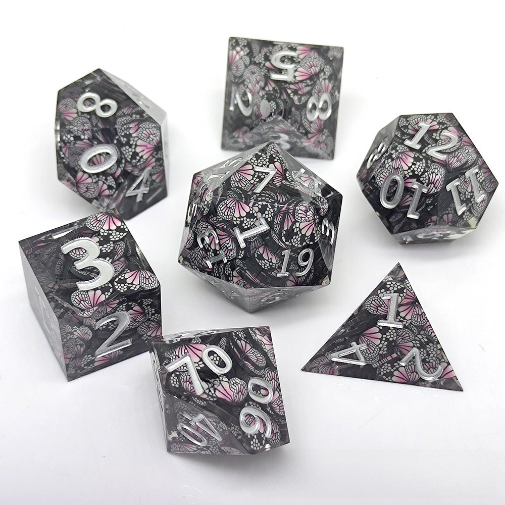 Resin Pointed Dice for Tabletop RPG
