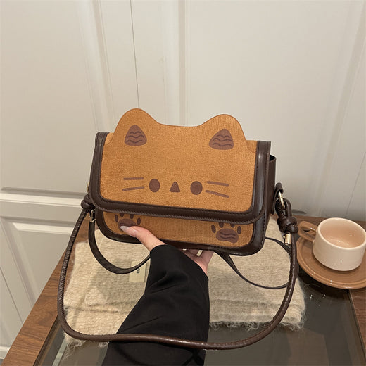 Cute Toast Cat Crossbody Bag