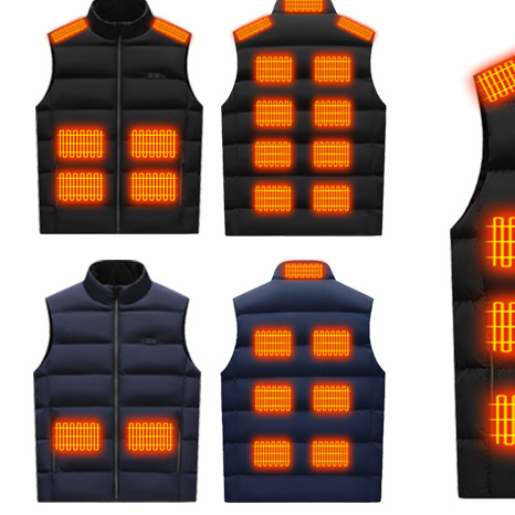 Winter smart electric heating jacket for men