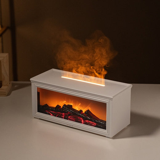 Retro Electric Fireplace Aromatherapy Humidifier