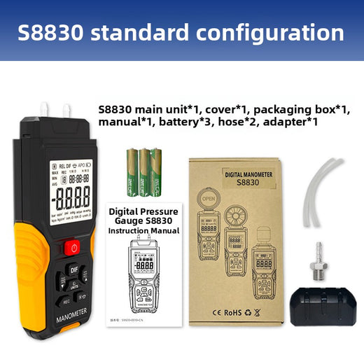 Handheld Digital Differential Pressure Gauge