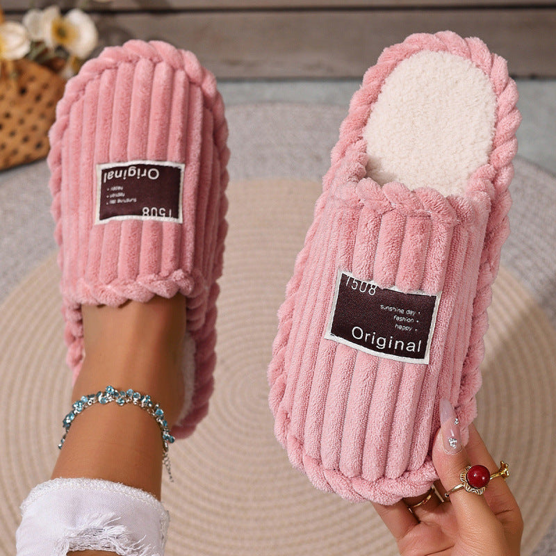 Womens Plush Winter Slippers