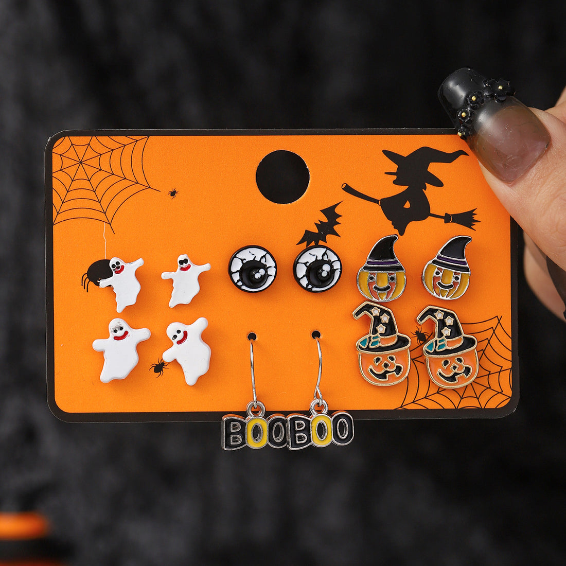 Cartoon Halloween Earrings Set