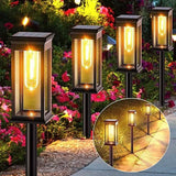 Solar Square Tungsten Wire Outdoor Garden Light