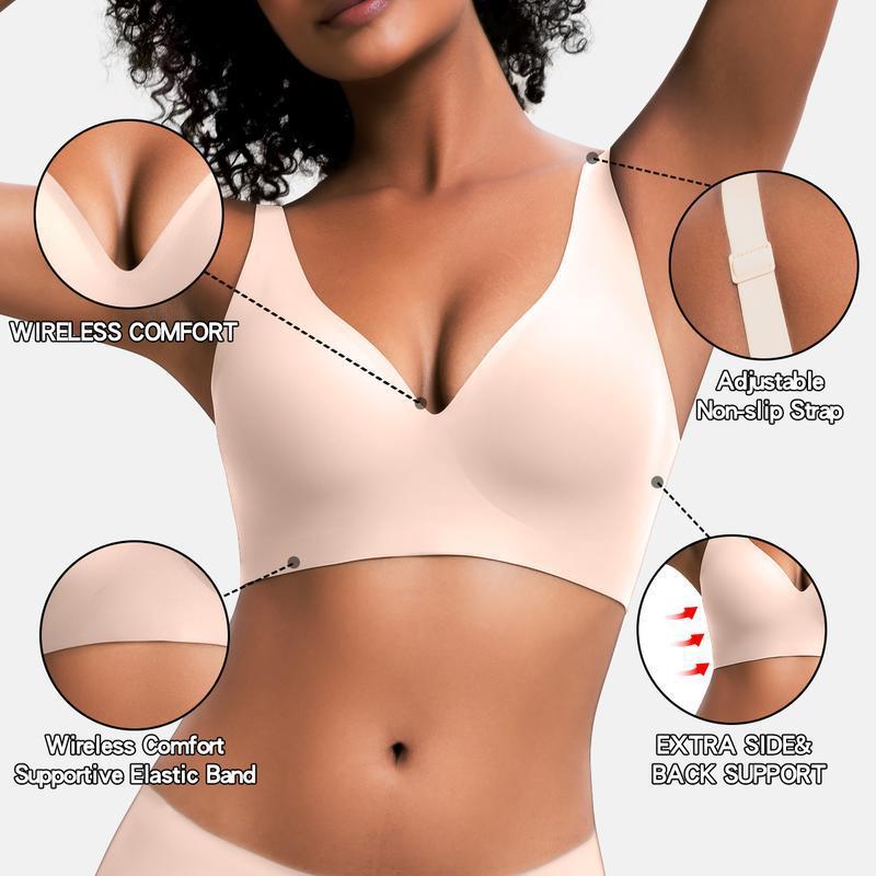 Plus Size Seamless Wireless Bra