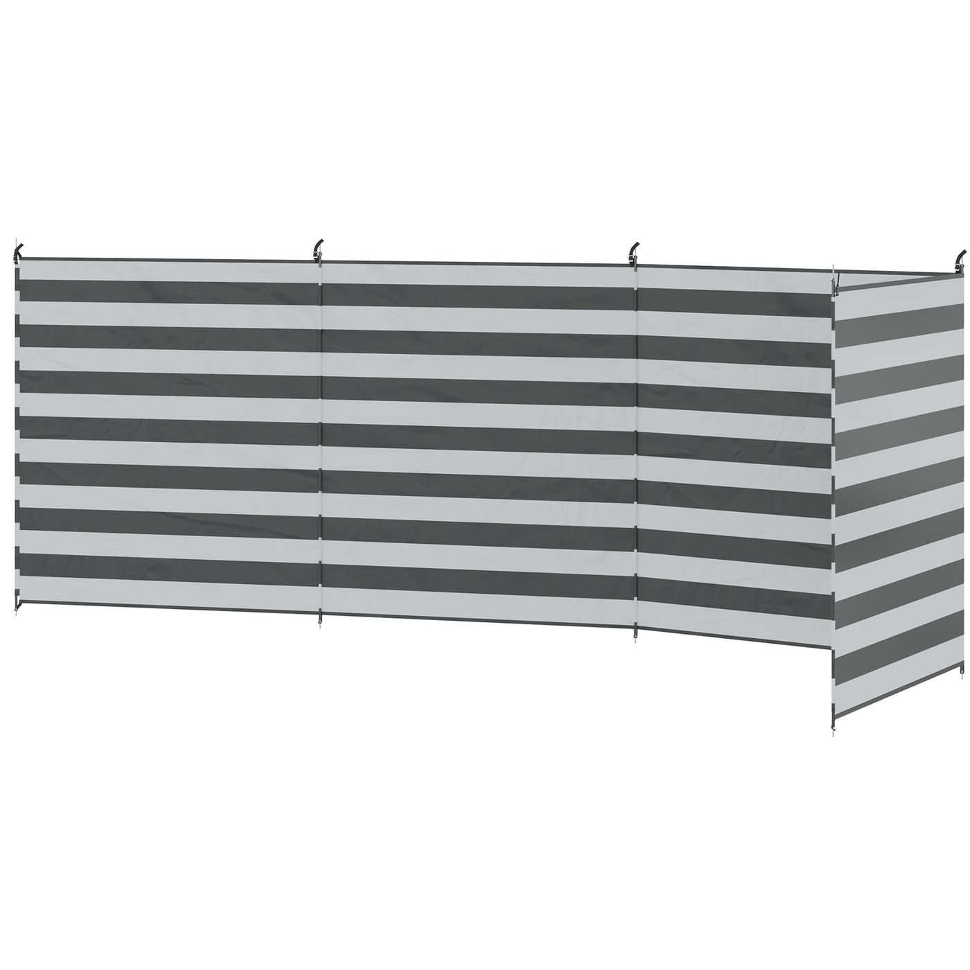 540x150cm camping windbreak privacy screen with steel poles