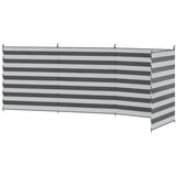 540x150cm camping windbreak privacy screen with steel poles