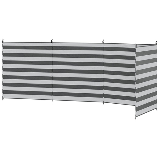 540x150cm camping windbreak privacy screen with steel poles
